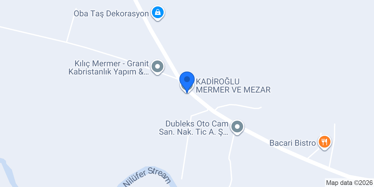 KADİROĞLU MERMER VE MEZAR konumu