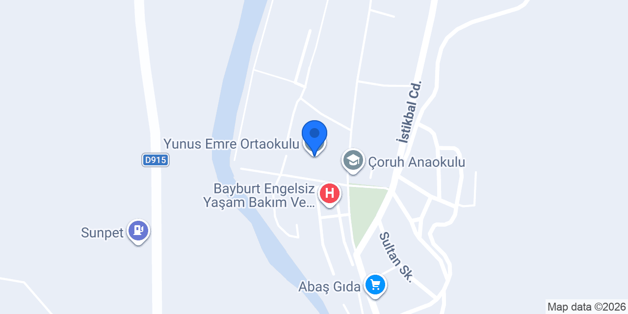 Yunus Emre Ortaokulu konumu