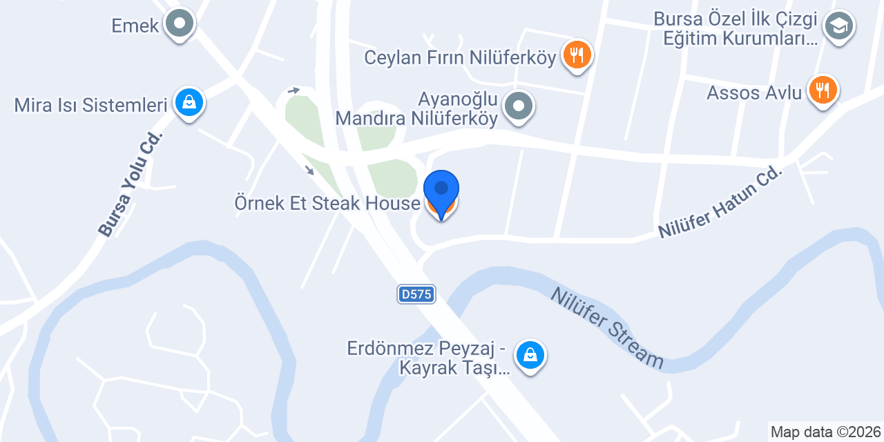 Örnek Et Steak House konumu