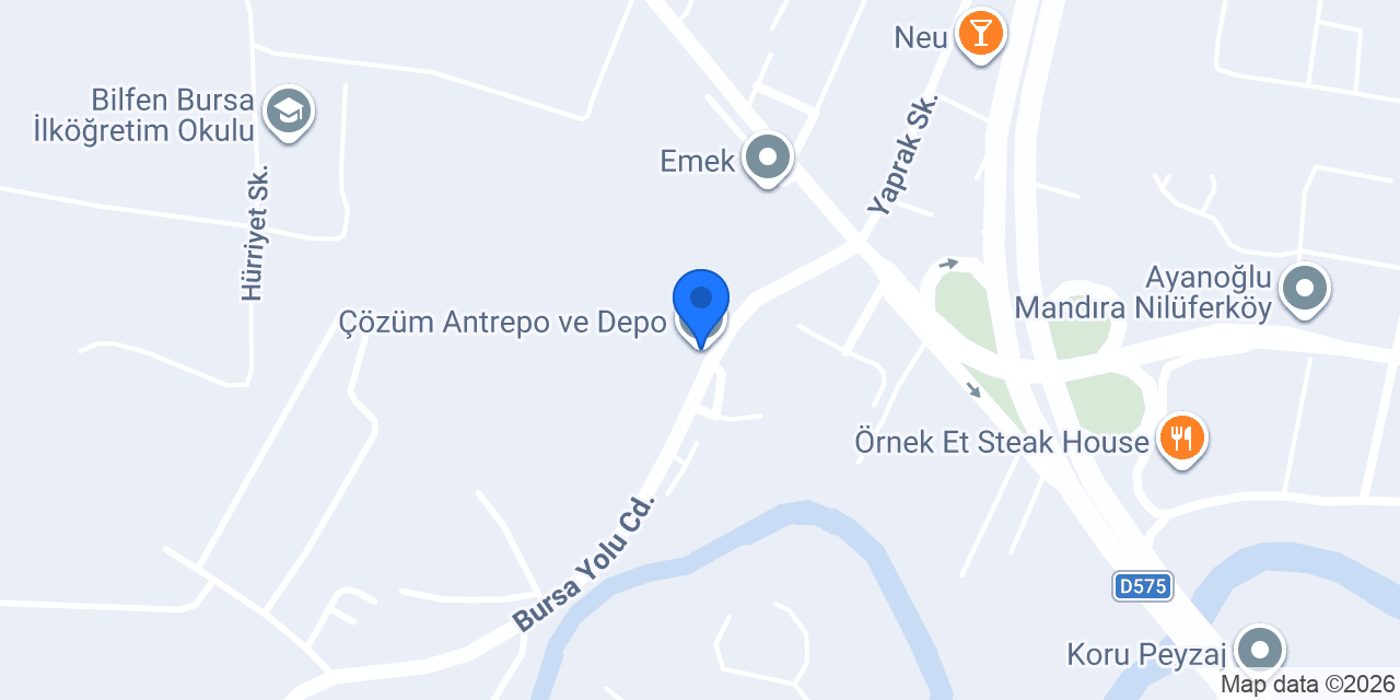 Çözüm Antrepo ve Depo konumu
