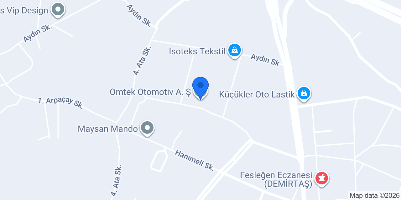 Omtek Otomotiv A. Ş. konumu