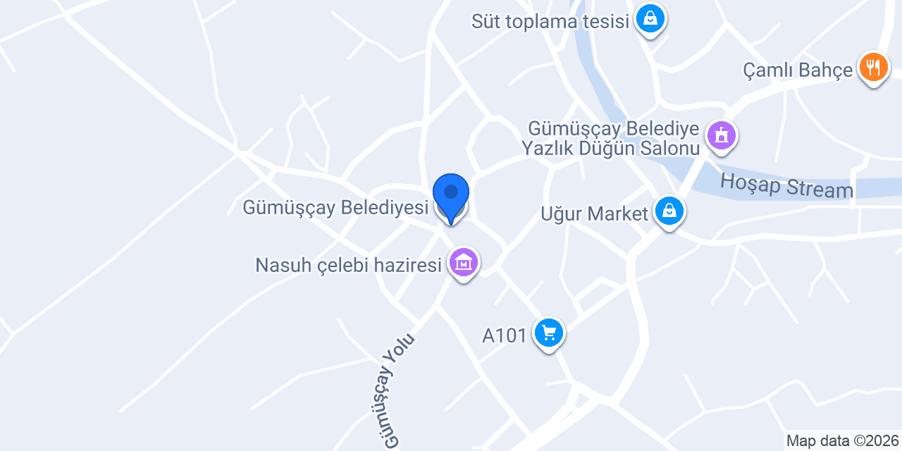Gümüşçay Belediyesi konumu