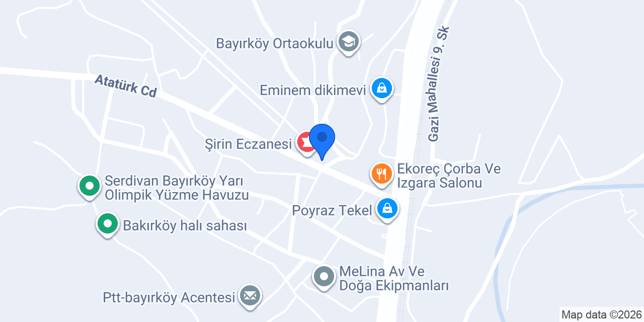 BİLECİK MERKEZ BAKIRKÖY 9 NOLU ASM konumu