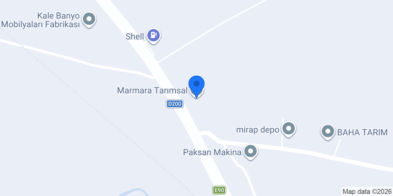 Marmara Tarımsal konumu