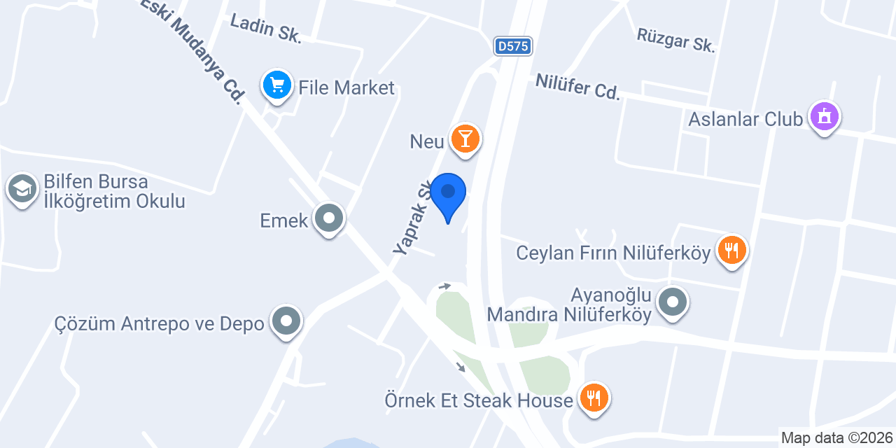 Lokanta Neş'e konumu