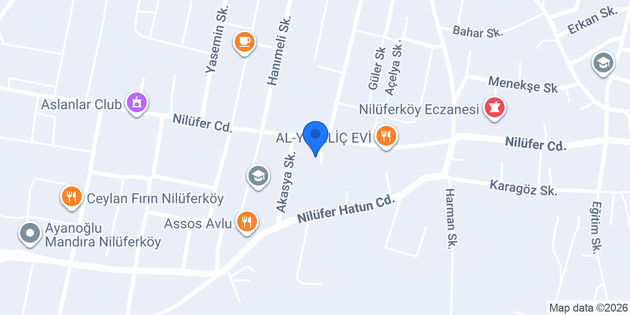 Özel Biliş Anaokulu konumu