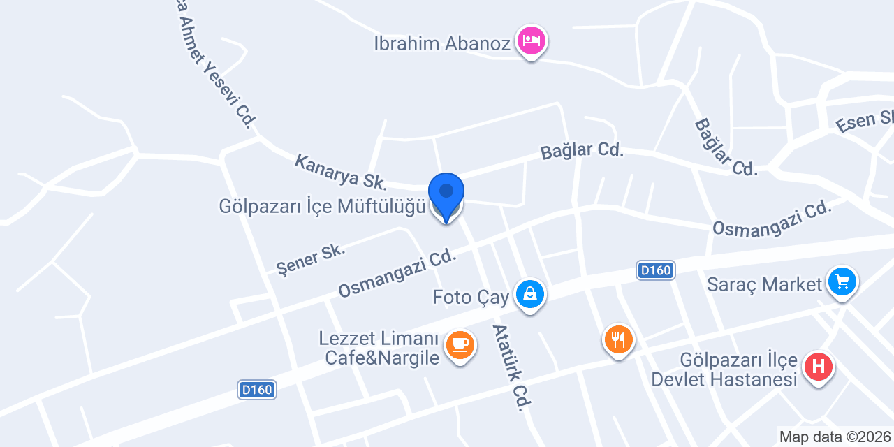 Gölpazarı İçe Müftülüğü konumu