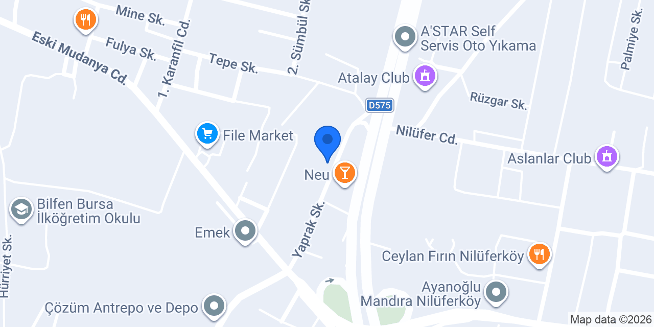 Oto yıkama Es-Car AUTO konumu