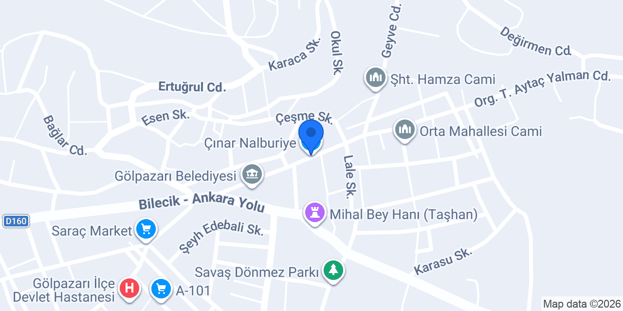 Çınar Nalburiye konumu