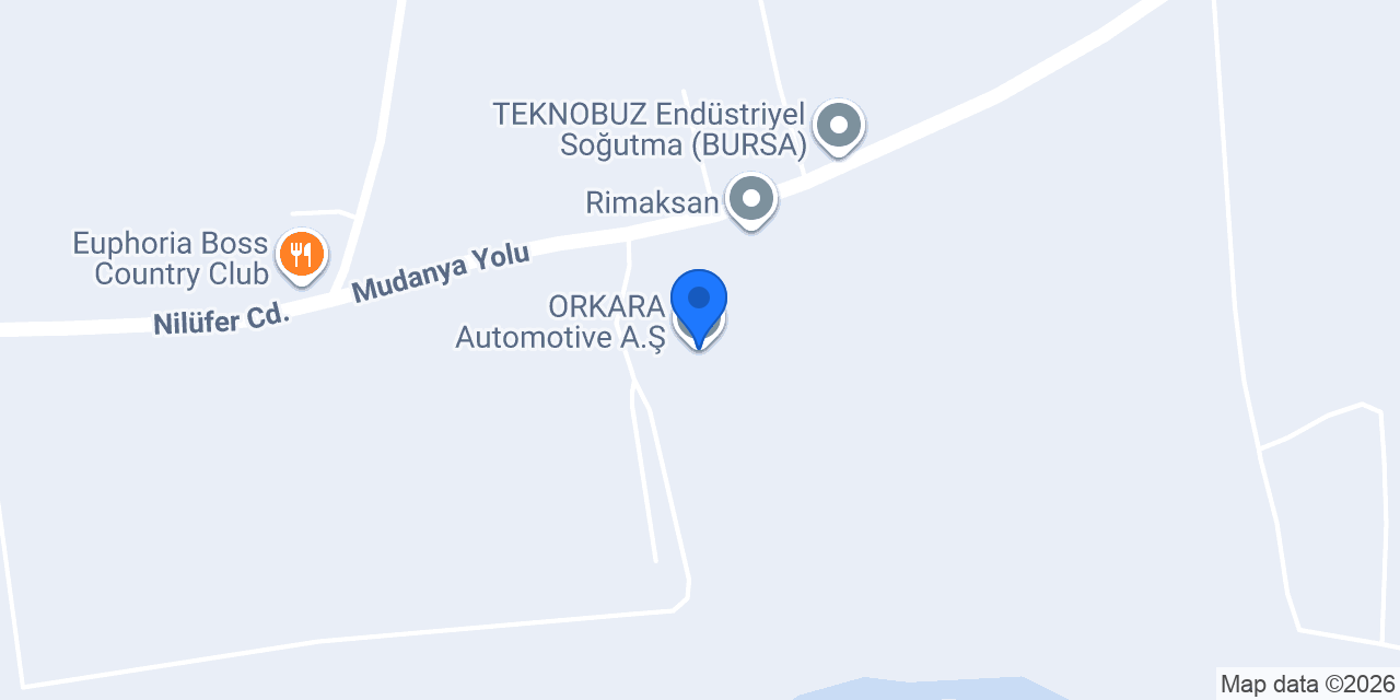 ORKARA Automotive A.Ş. konumu