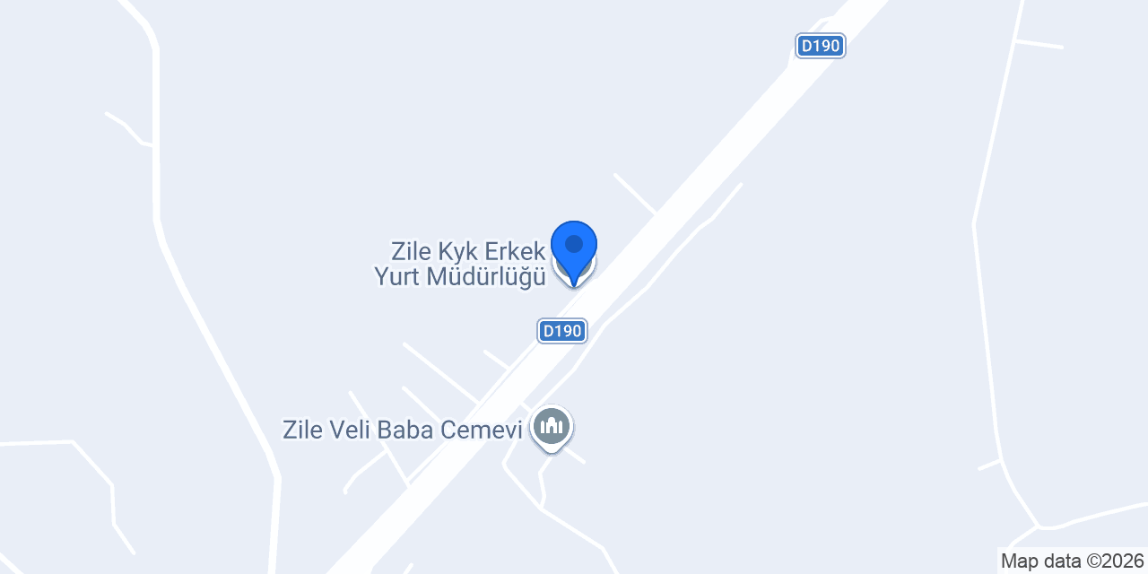 Zile Kyk Erkek Yurt Müdürlüğü konumu