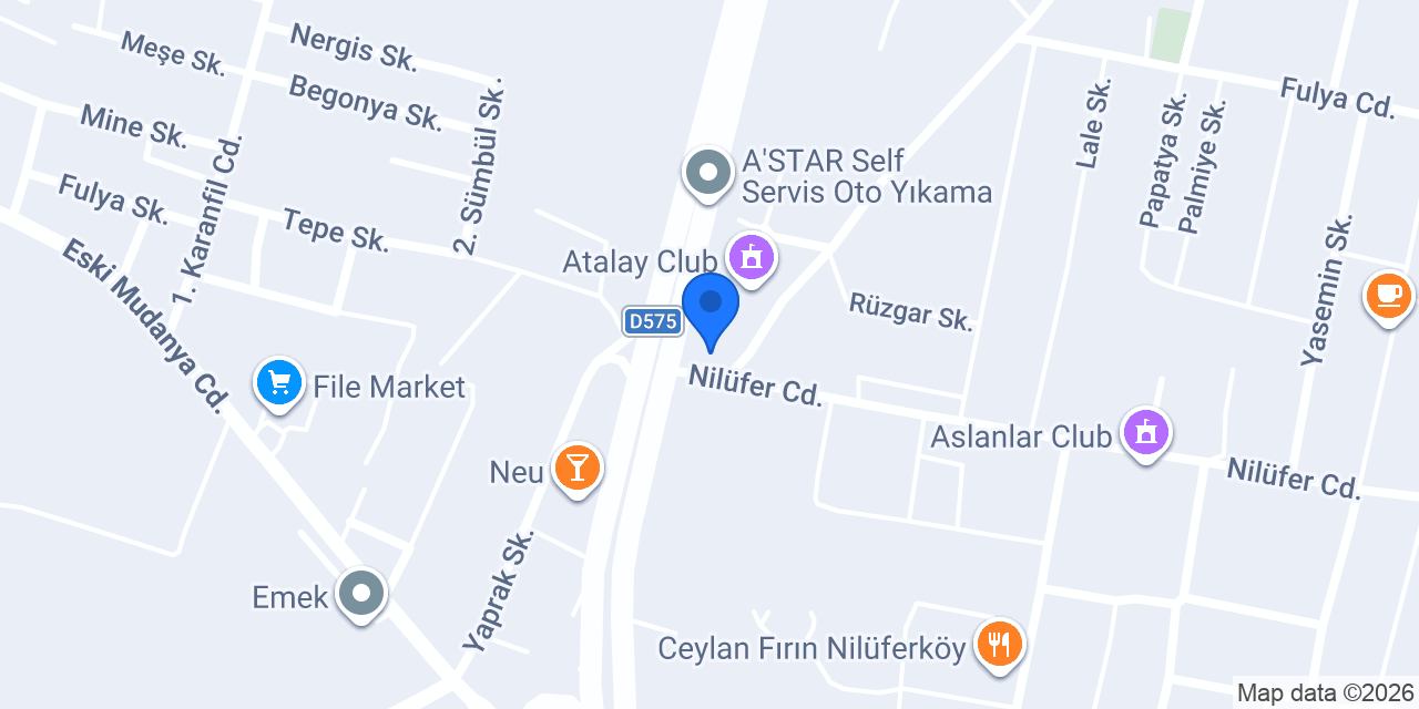 NİLÜFERKÖY TAKSİ konumu
