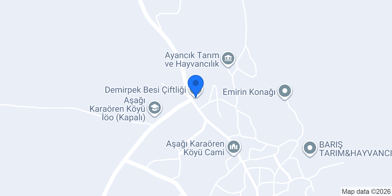 Demirpek Besi Çiftliği konumu