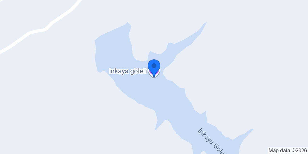 inkaya göleti. konumu