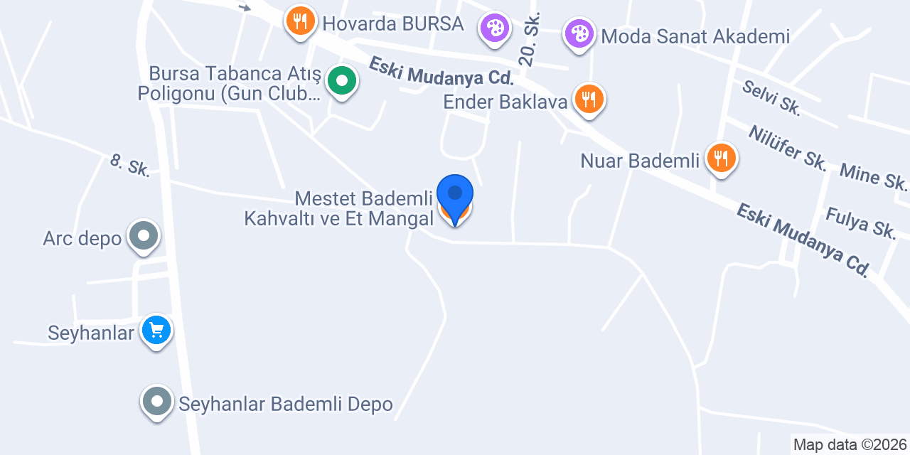 Mestet Bademli Kahvaltı ve Et Mangal konumu