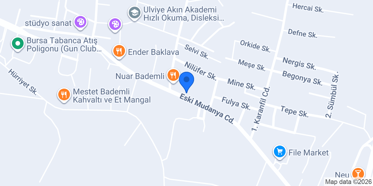 Gümüş Raket Balık Restaurant konumu