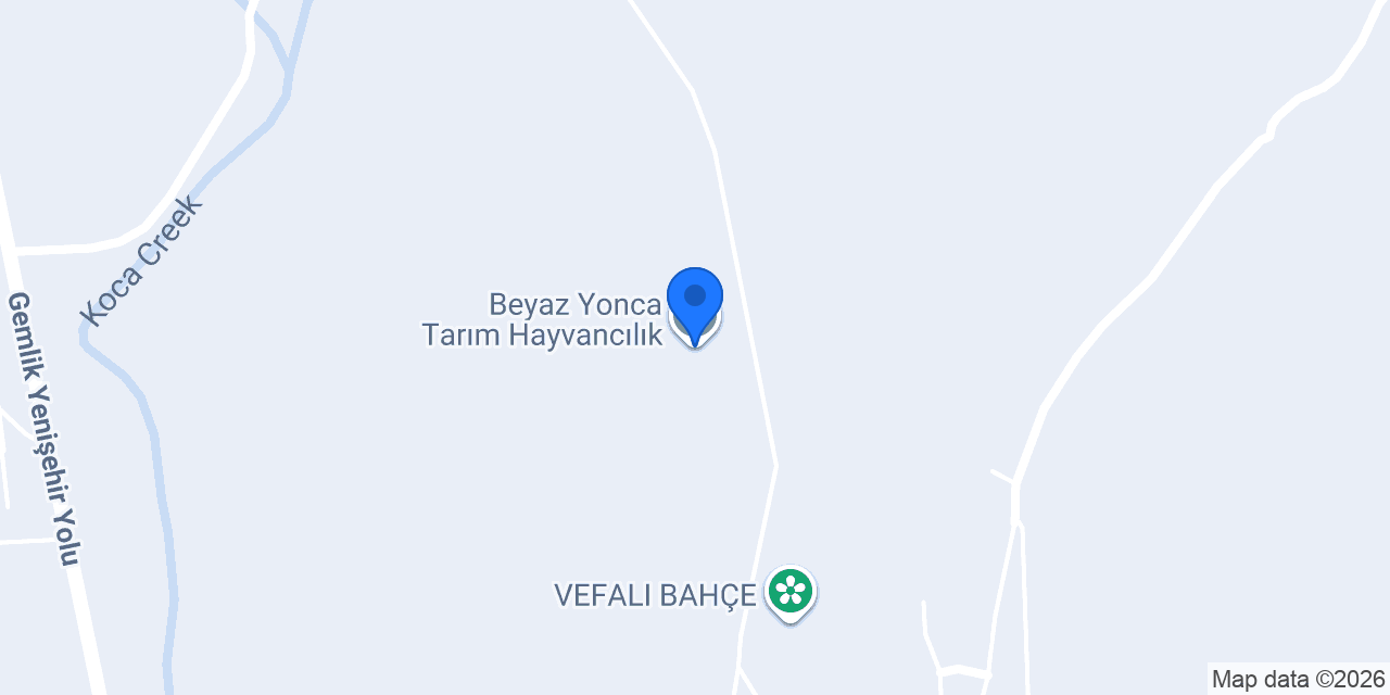 Beyaz Yonca Tarım Hayvancılık konumu
