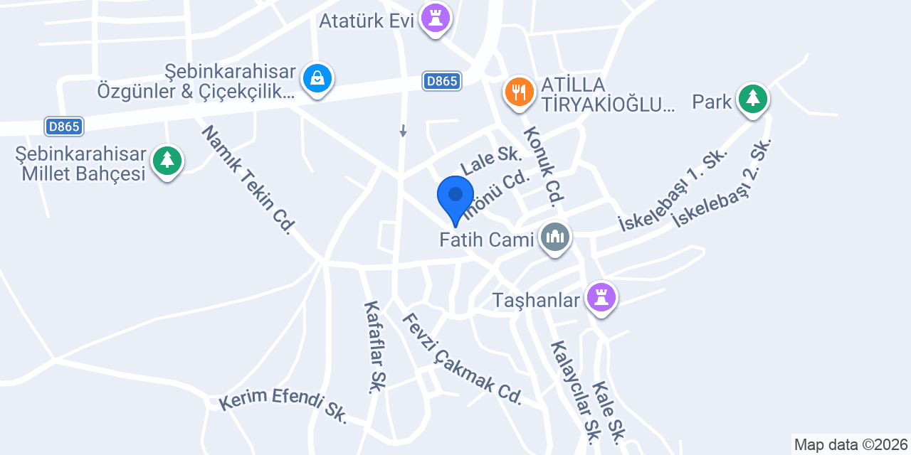 As Bayburt Turizm konumu