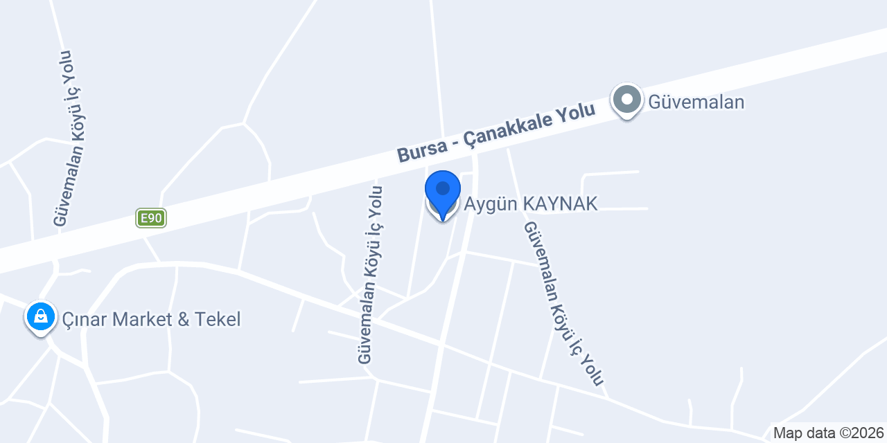 Aygün KAYNAK konumu