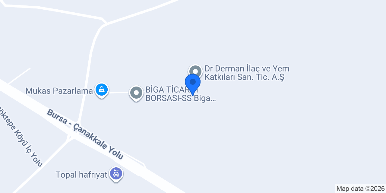 Biga Dostlar Tarım Göktepe Depo konumu