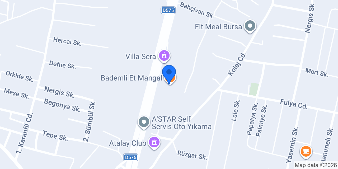 Bademli Et Mangal konumu