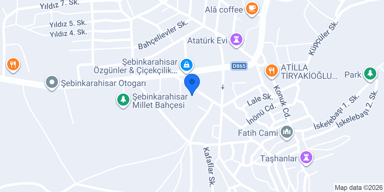 Çilek Pasta Cafe konumu
