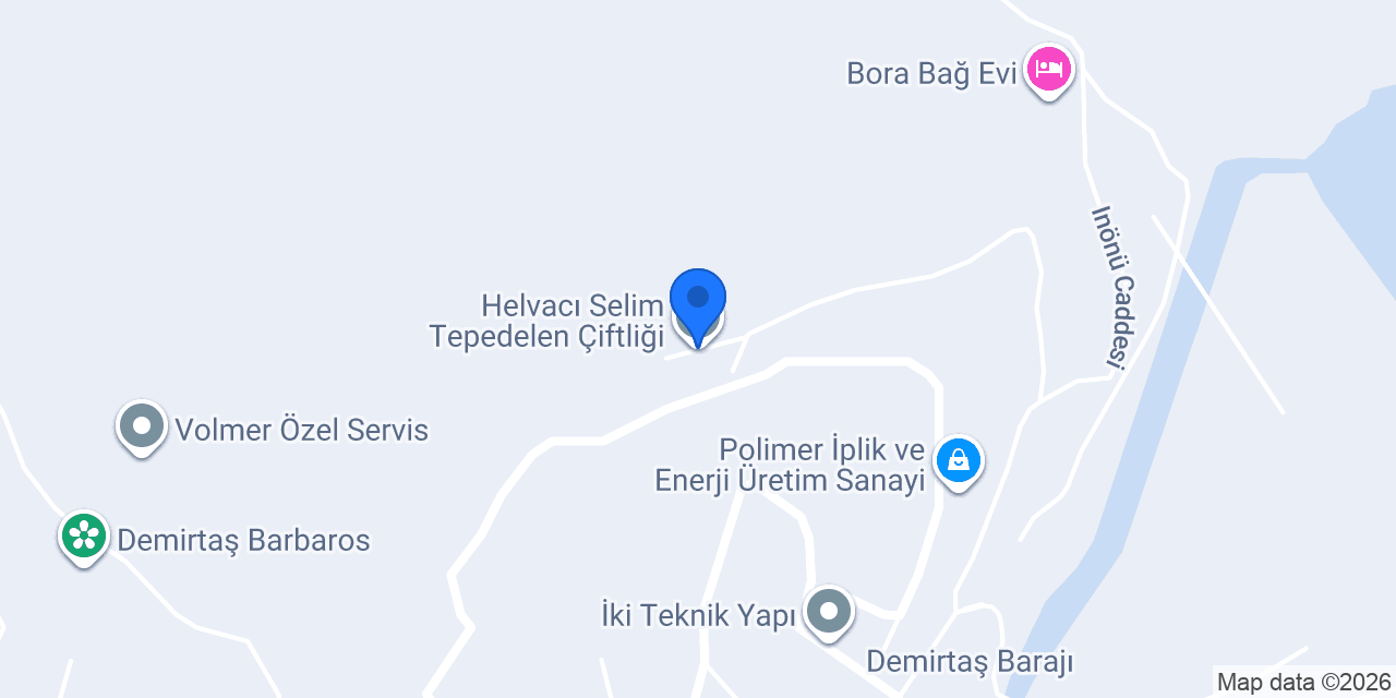 Helvacı Selim Tepedelen Çiftliği konumu