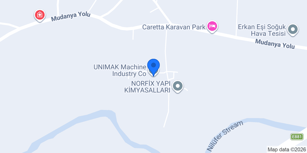 UNIMAK Machine Industry Co. konumu