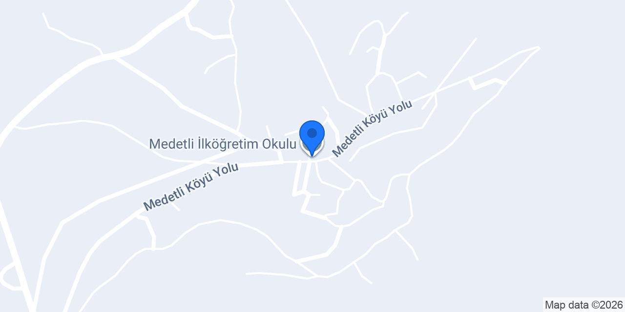 Medetli İlköğretim Okulu konumu