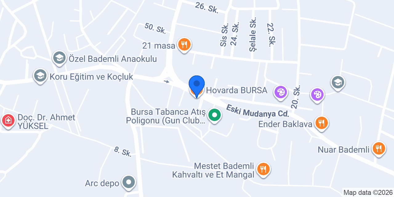 Hovarda BURSA konumu
