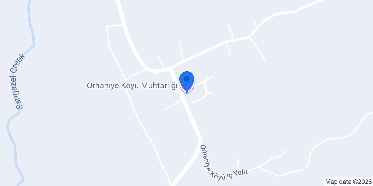 Orhaniye Köyü Muhtarlığı konumu