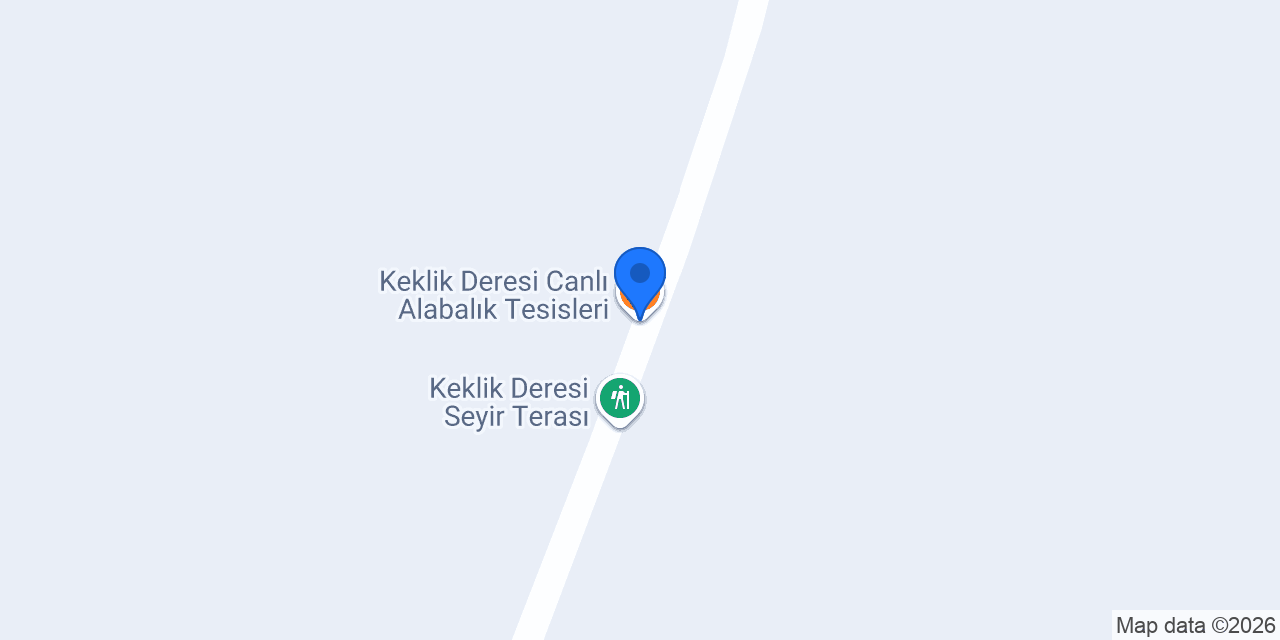 Keklik Deresi Canlı Alabalık Tesisleri konumu