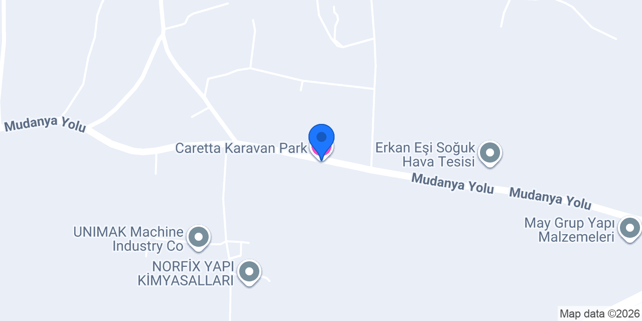 Caretta Karavan Park konumu