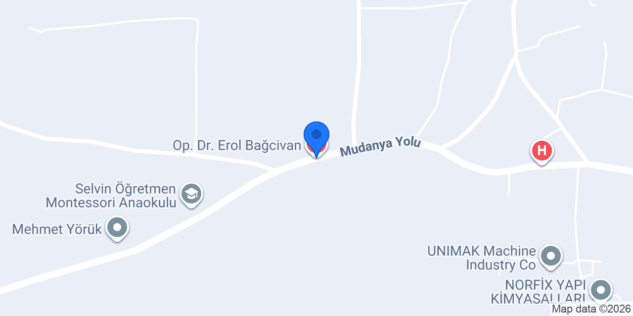 Op. Dr. Erol Bağcivan konumu