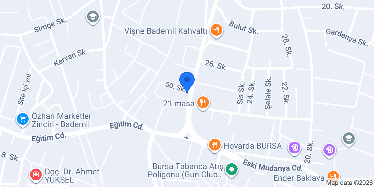 Şafak Market konumu