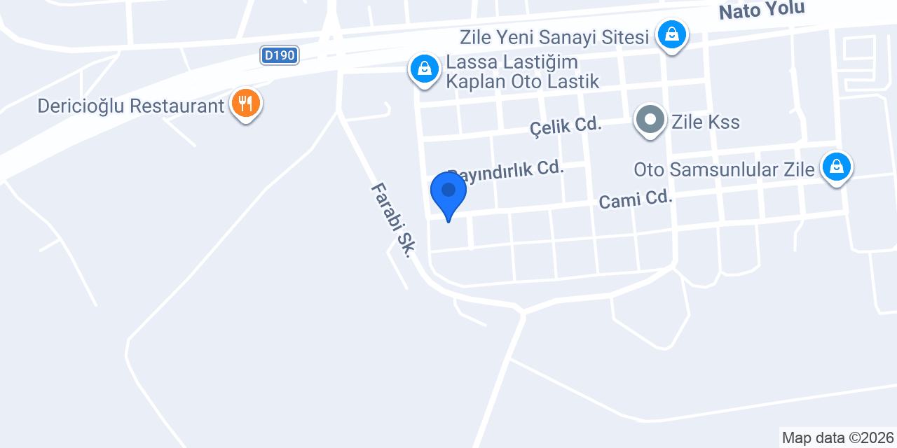 Zile ÇEVİK MERMER mezar yapımı konumu