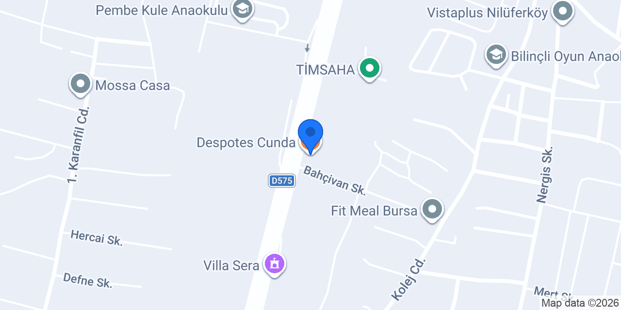 Despotes Cunda konumu