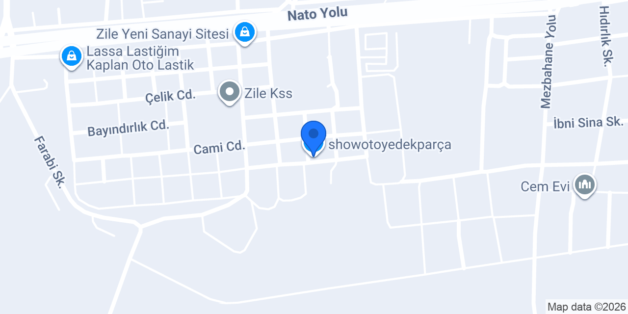 showotoyedekparça konumu