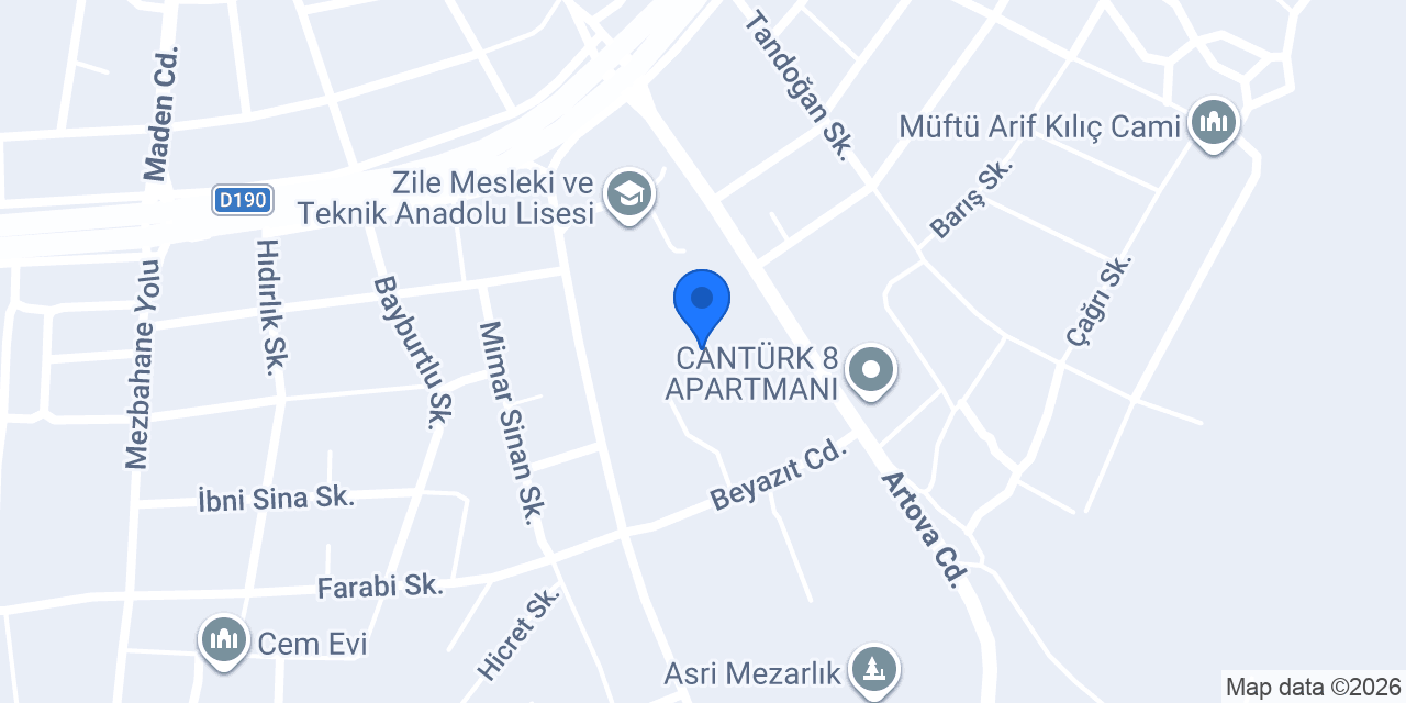Zile Teml konumu