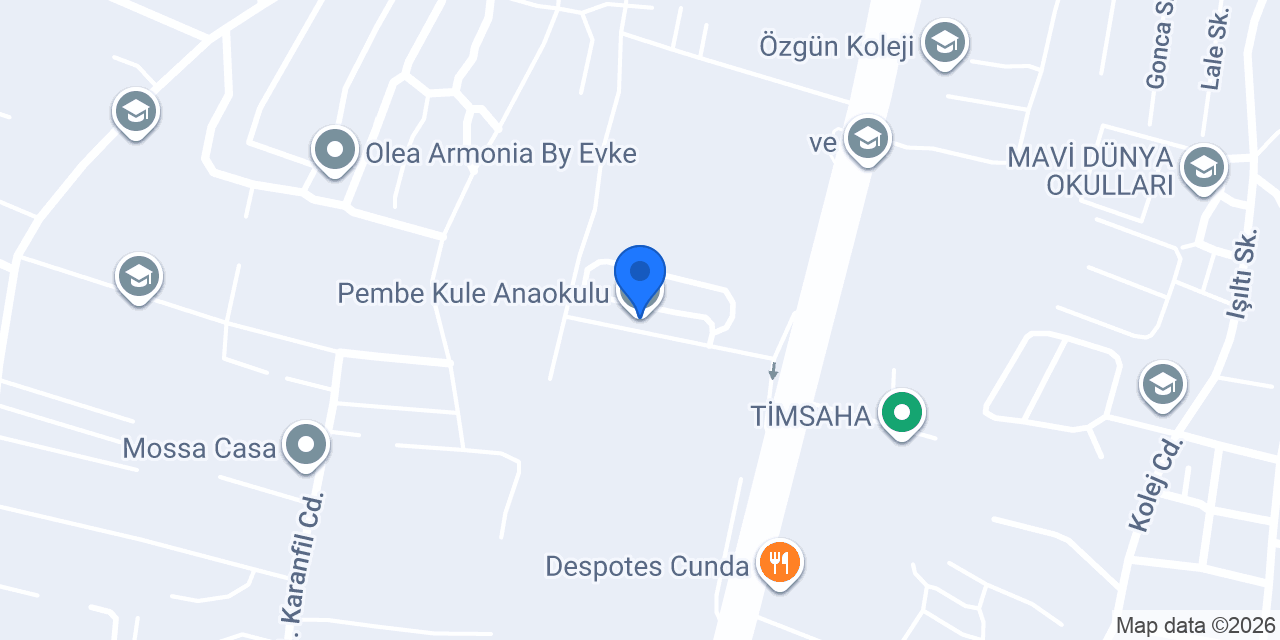 Pembe Kule Anaokulu konumu