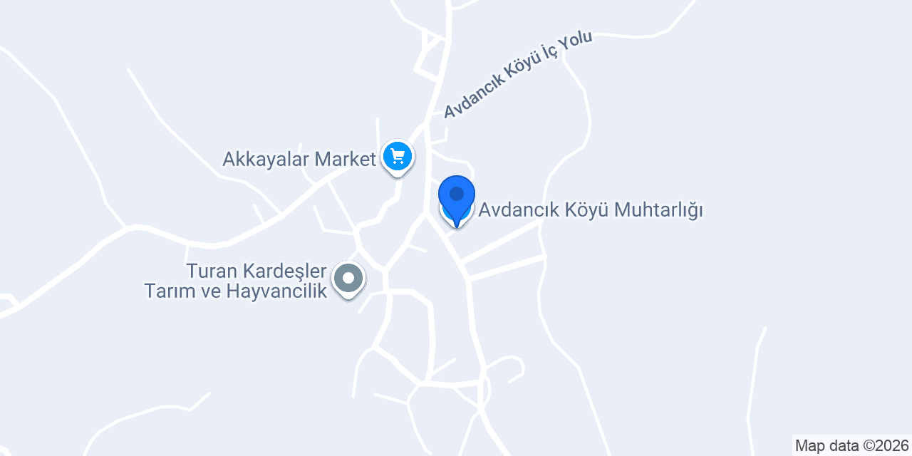 Avdancık İlkokulu konumu