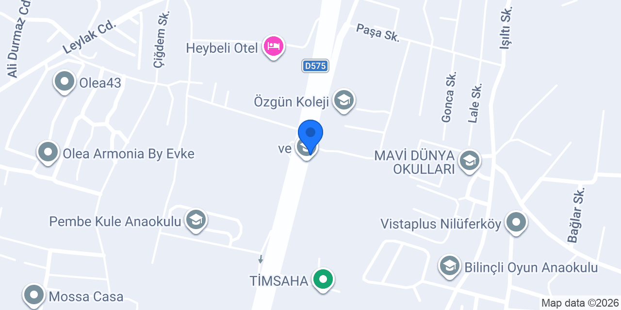 ÖZEL BURSA VENÜS KAMPÜS OKULLARI konumu