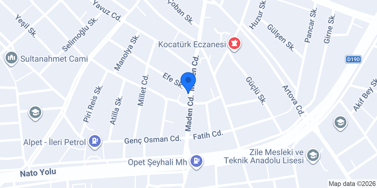 Bereket Auto konumu