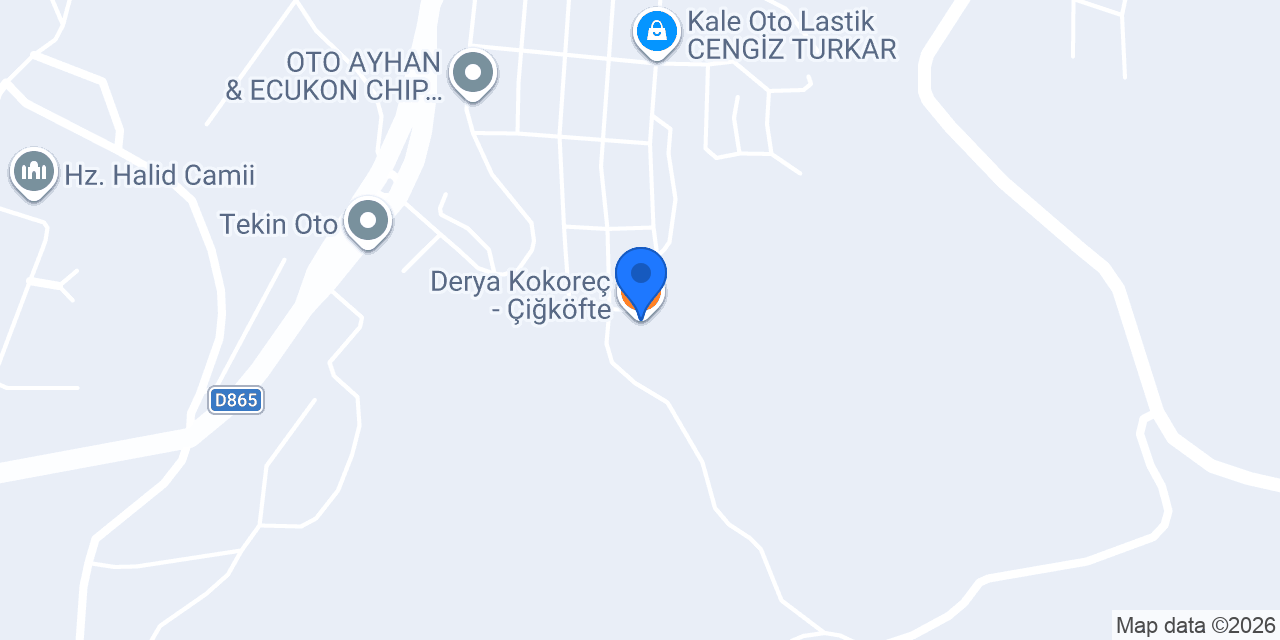 Derya Kokoreç - Çiğköfte konumu