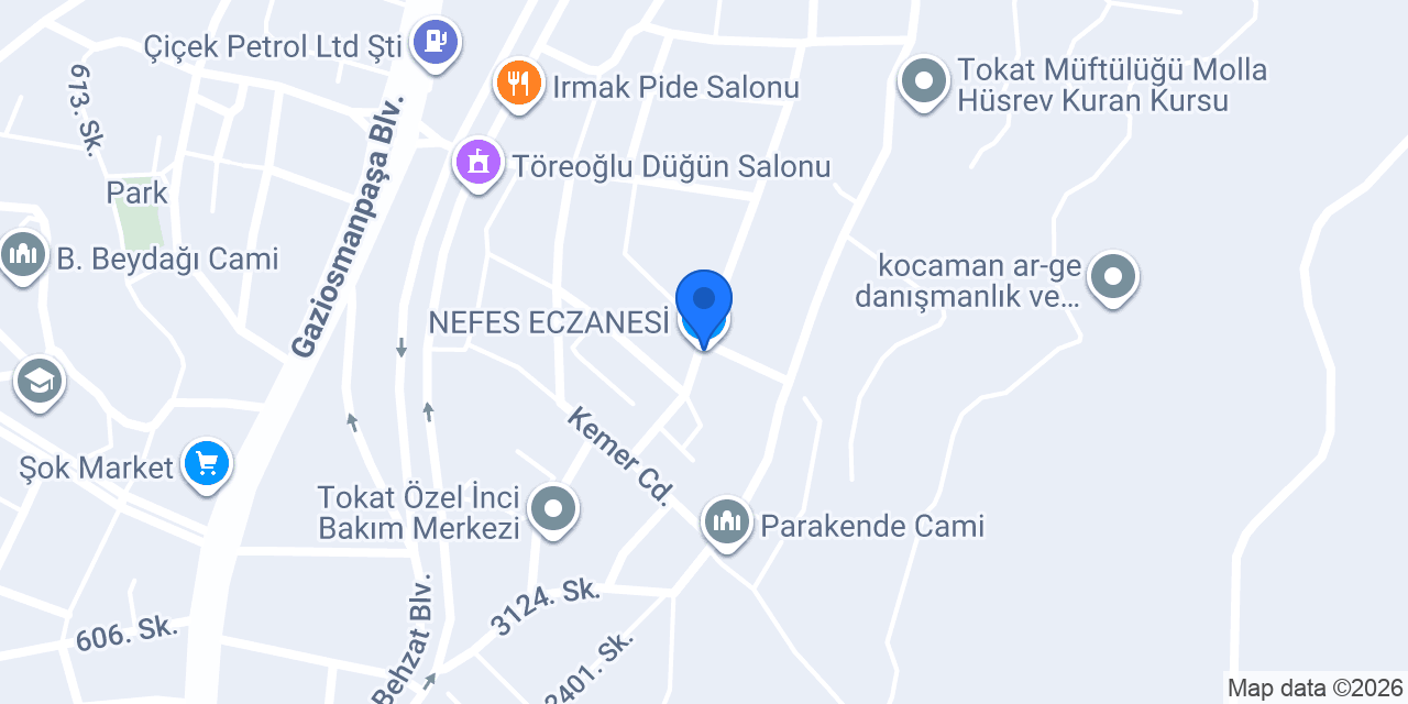 NEFES ECZANESİ konumu
