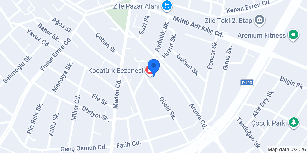 Kocatürk Eczanesi konumu