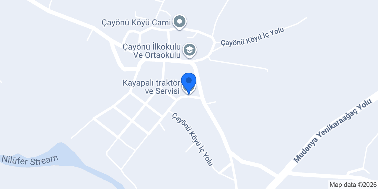 Kayapalı traktör ve Servisi konumu