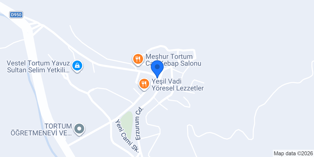 Tortum Belediyesi konumu