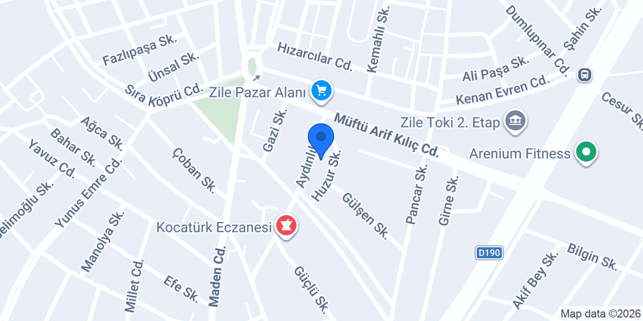 Bahçelievler Aile çay bahçesi ZİLE konumu