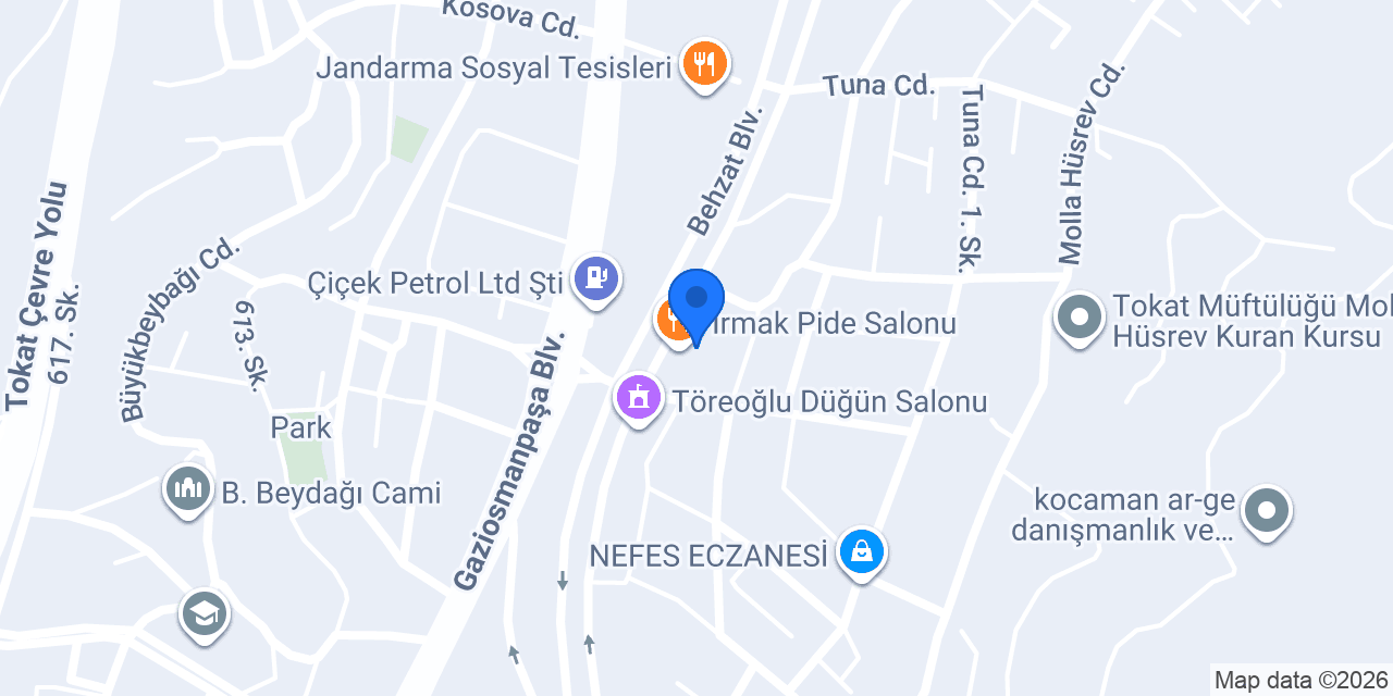 Kahraman Dondurma ve Tatlı konumu